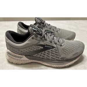 Brooks Adrenaline GTS 21 Women’s 7 D Wide Running Shoes Gray Sneakers Cushion